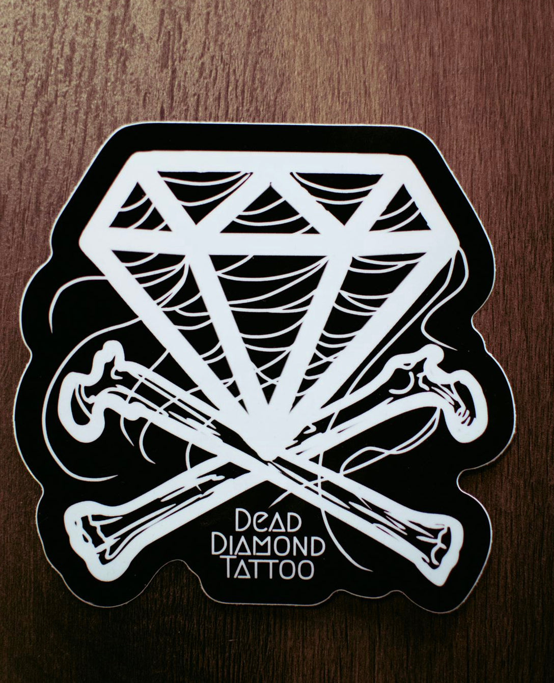 Dead Diamond Tattoo Logo Sticker