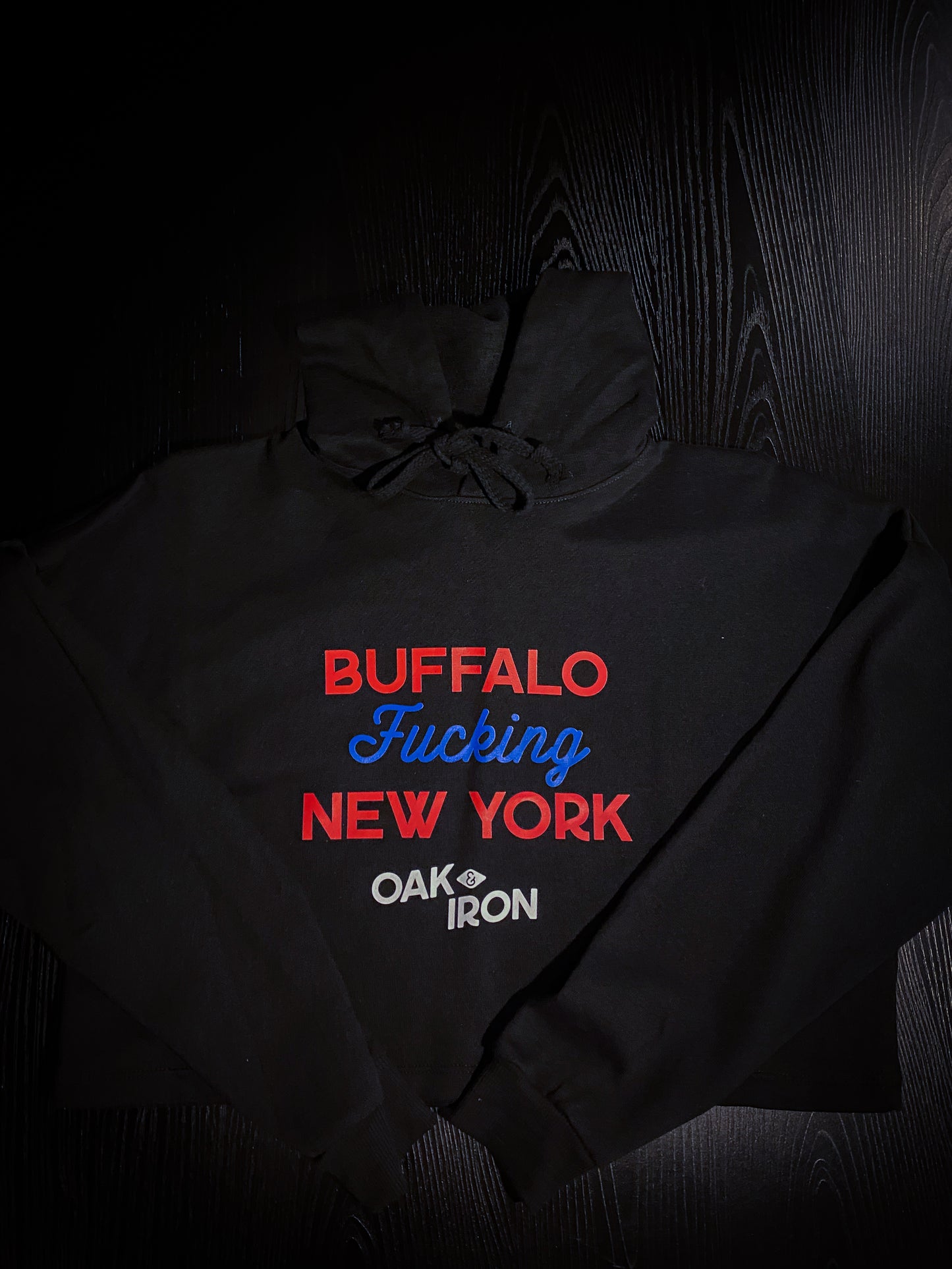 Buffalo Fucking New York Cropped Hoodie