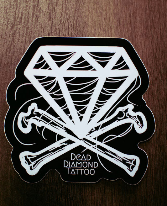 Dead Diamond Tattoo Logo Sticker